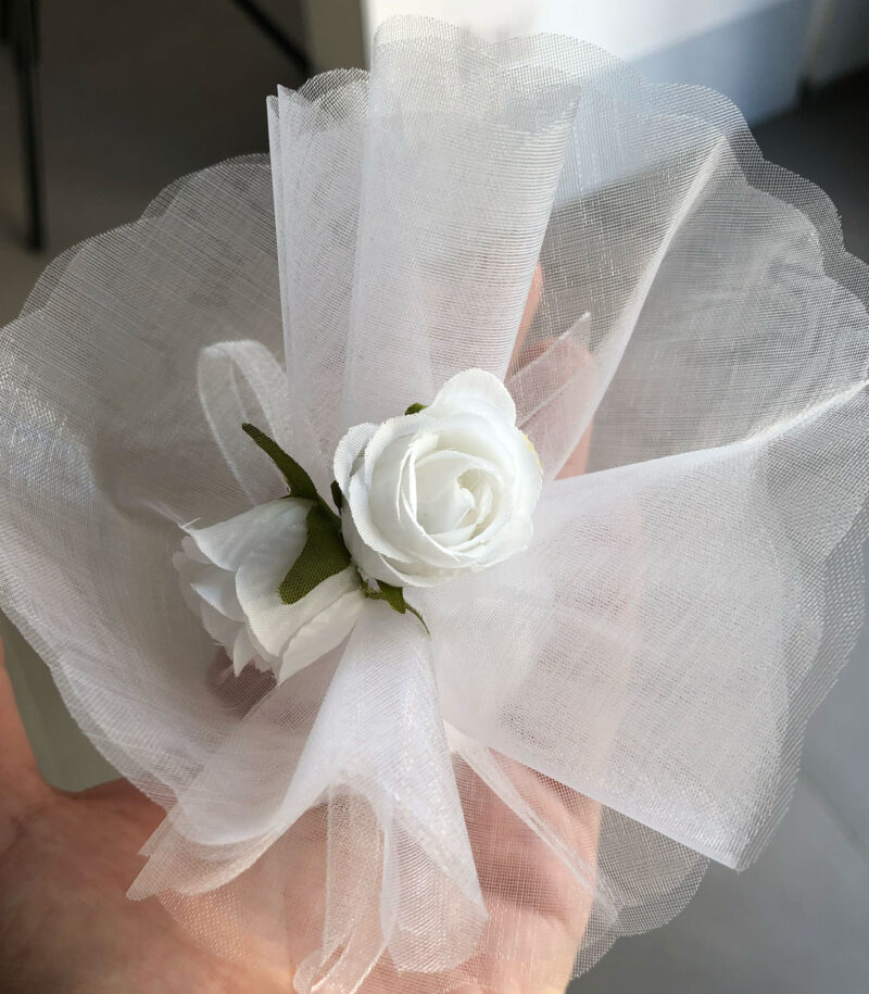 Sacchetto confetti in organza - immagine 2