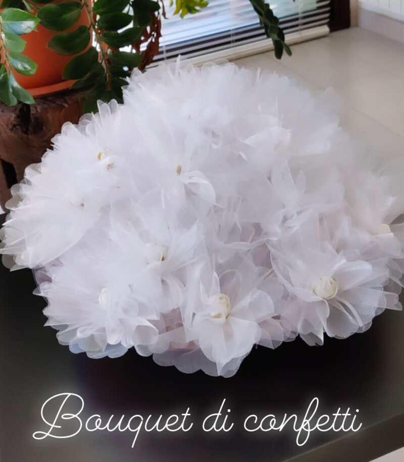 Sacchetto confetti in organza - immagine 3