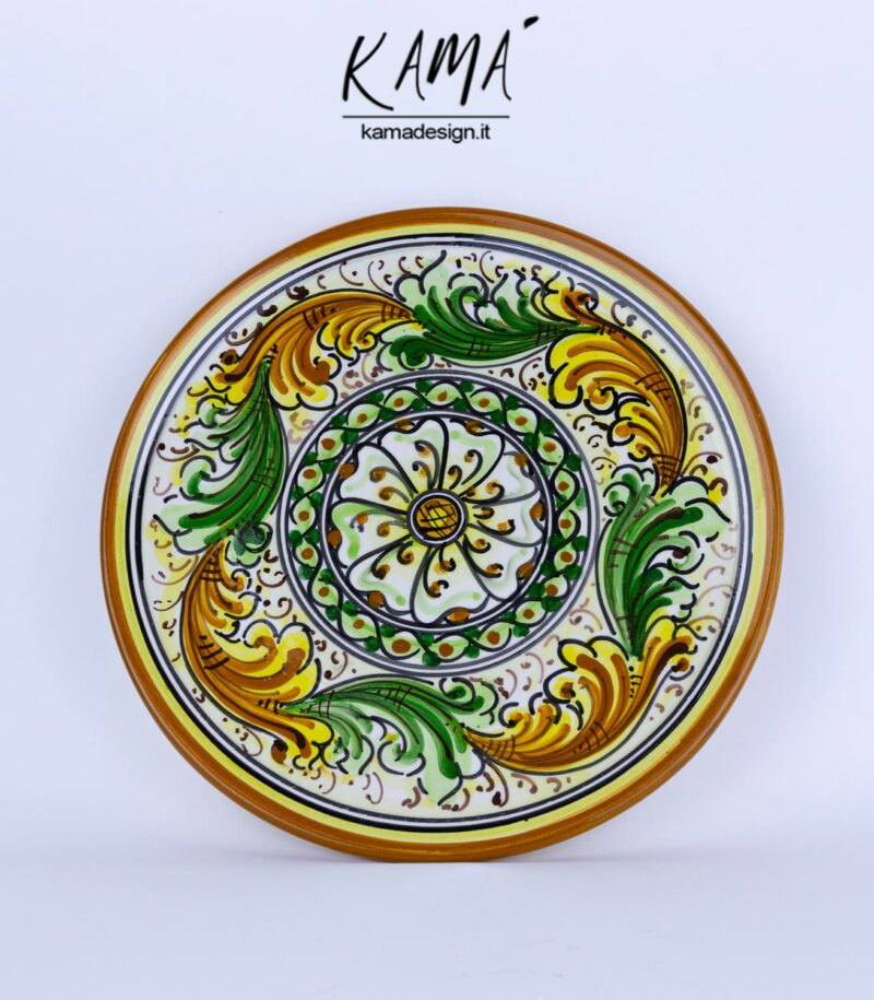 piatto ornamentale ceramica di caltagirone