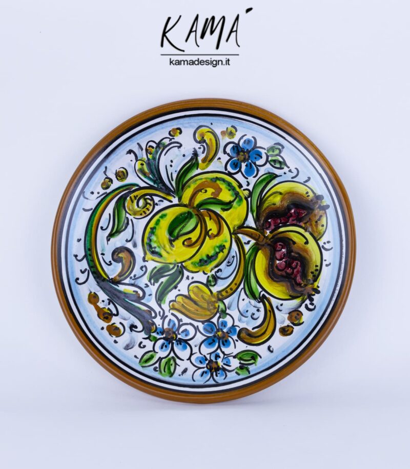 piatto ornamentale ceramica di caltagirone