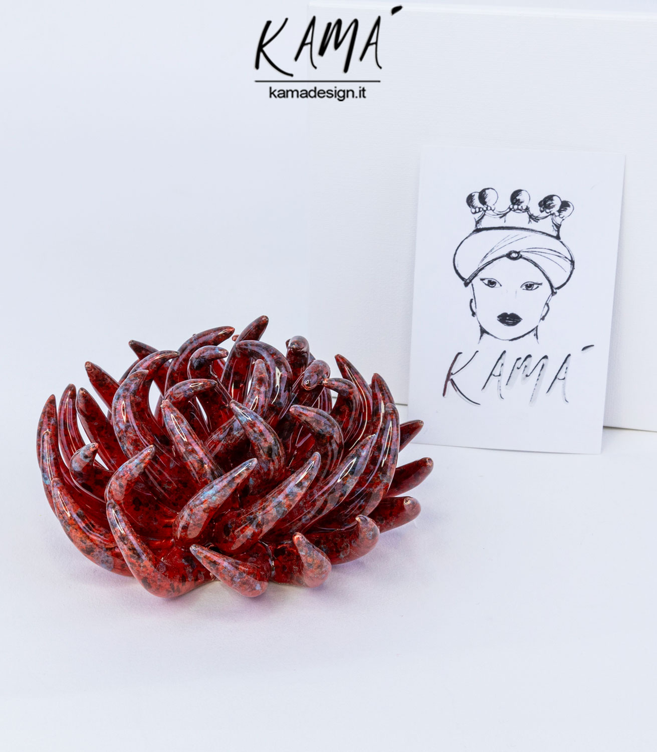 anemone di mare in ceramica di caltagirone