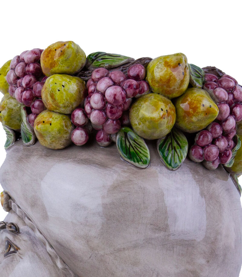 teste di moro antichizzate ceramica caltagirone