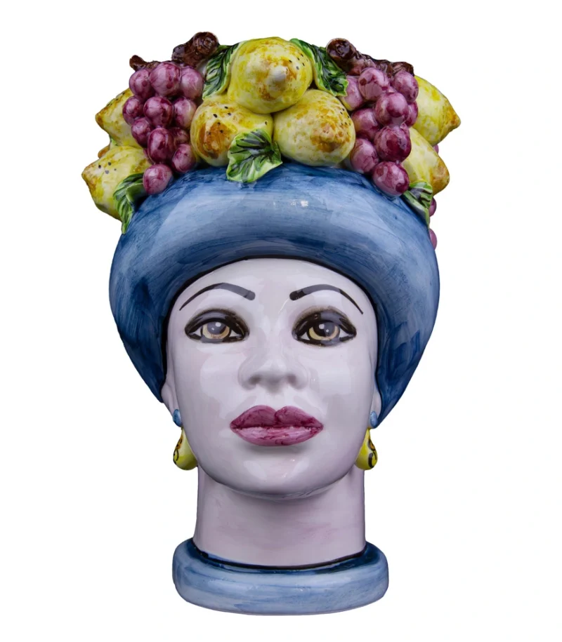 Coopia Teste di Moro Kamà H 30 cm uomo e donna